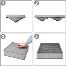 Criusia Drawer Organizer, 4 Set Foldable Underwear