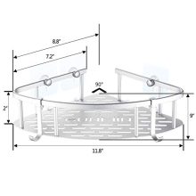 Corner Shelf Drill-Free Bathtub Shower