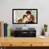 Metal Mesh Computer Desk Organizer with Dual Pull Out Storage