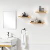 Enhance Your Space with Rustic Floating Wood Shelves – Set of 3