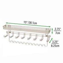 Wall Mount Men's Accessory Storage Organizer Rack