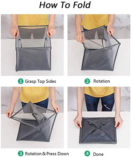 Mesh Popup Laundry Hamper with Handles