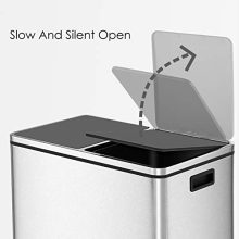 HEMBOR Dual Trash Can, 16 Gallon Step Rubbish Bin