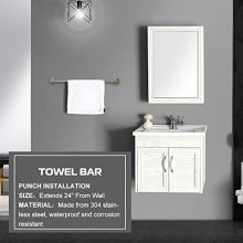 Bathroom Hardware Set Wall Mounted, 4 Piece Accessories