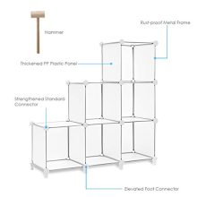 TomCare Cube Storage 6-Cube Bookshelf Closet Organizer