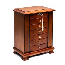 Rowling Large Wooden Jewelry Box Earrling Necklace
