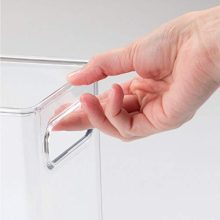 mDesign Plastic Home, Office Storage Organizer Bin with Handles
