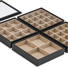 Glenor Co Earring Organizer Tray - 4 Stackable Trays