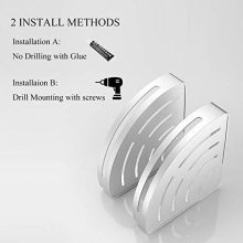 Delysia king 2-Pack Corner Shower Caddy,Bathroom Shelf Wall Mounted