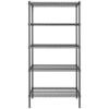 18 inch x 36 inch Certified Black Epoxy 5 Shelf Kit