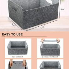 Small Storage Baskets Shelf Baskets Felt Drawer Organizer Storage