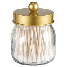 Glam Up Your Vanity: Gold Mason Jar Bathroom Organizer Essentials