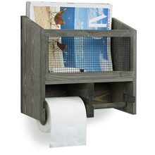 MyGift Vintage Gray Solid Wood and Metal Mesh