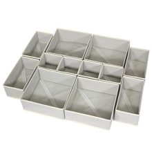 DIOMMELL 12 Pack Foldable Cloth Storage Box Closet
