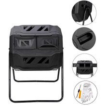 Dual Chamber Large Composting 43 Gallon