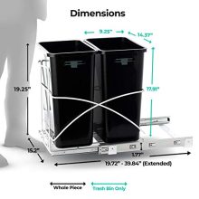 Gallon Kitchen Trash Can Pull Out Under Cabinet Trash Bin