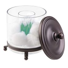 Bathroom Vanity Countertop Divided Storage Canister