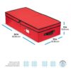 Underbed Christmas Ornament Storage Box With Lide