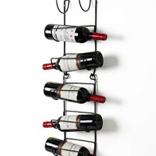 Metal Wine Rack Towel Shelf for Bathroom Black
