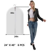 allhom dust Proof Garment Bags - Set of 6 pcs 40 inch