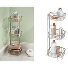 iDesign Forma Metal Wire Corner Standing Shower Caddy