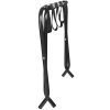 King's Brand Furniture-Black Metal Foldable Luggage