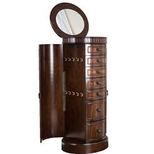 Hives and Honey Bailey Walnut Armoire Jewelry Cabinet