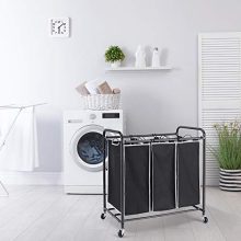 ROMOON Laundry Sorter, 3 Bag Laundry Hamper Sorter