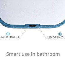 Bathroom Trash Can with Lid and Odor Filter