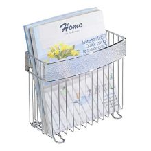 iDesign Rain Metal Free-Standing Magazine Holder