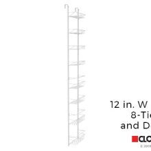 Adjustable 8-Tier Wall and Door Rack ClosetMaid