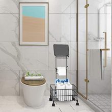 GeekDigg Toilet Paper Holder Stand, Freestanding Bathroom Tissue