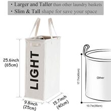 Slim Laundry Hamper Bag Waterproof Large Thin Foldable Dirty Clothes Storage