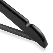 Casafield - 20 Black Wooden Suit Hangers - Premium Lotus Wood