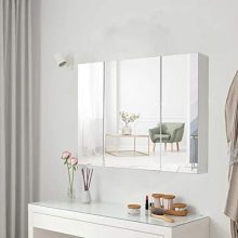 Bathroom Mirror Cabinet with 3-Adjustable Shelves