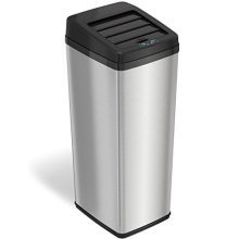 iTouchless 14 Gallon Sliding Lid Touchless Sensor Trash