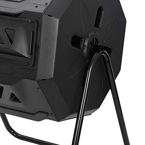 Dual Chamber Large Composting 43 Gallon