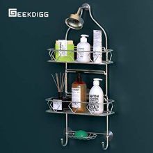 Upgraded! GeekDigg Bathroom Hanging Shower Head Caddy Organizer