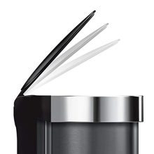 Semi-Round Sensor Automatic Trash Can 12 Gallon