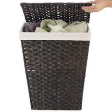 Whitmor Rattique Laundry Hamper with Lid