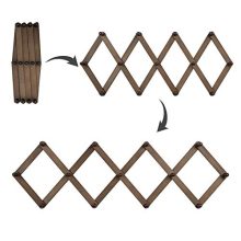 OROPY Wooden Expandable Coat Rack Hanger