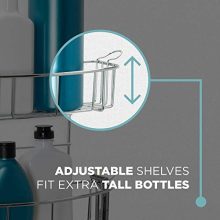 Zenna Home Rust-Resistant Over-The-Shower Door Caddy