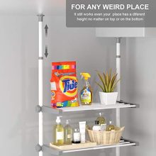 Over The Toilet Storage Rack Easy to Assemble, Height and Width Adjustable