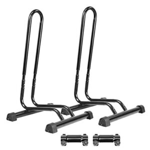 Adjustable 2 Bike Floor Parking Rack