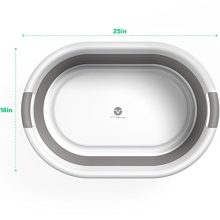 Vremi Collapsible Plastic Laundry Basket