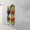 Aluminum Heavy Duty Ski and Snowboard Wall Mount Rack
