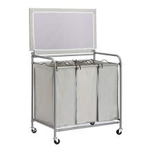 PARANTA Laundry Sorter Cart 3-Bag Heavy-Duty
