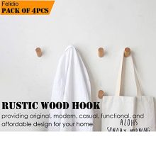 Wooden Hooks Heavy Duty Robe Hook Hat Rack