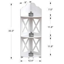 Space-Saving Corner Shelf for Small Bathrooms | Multipurpose Ladder Shelf