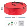 Zober Christmas Holiday Wreath Storage Bag